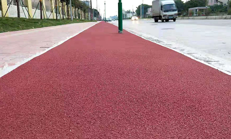 彩色陶瓷防滑路面